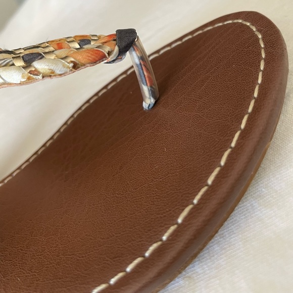 UNIONBAY Flat Sandal (Women), Orange/Grey/Cream, Size: 6 M US - Picture 11 of 16